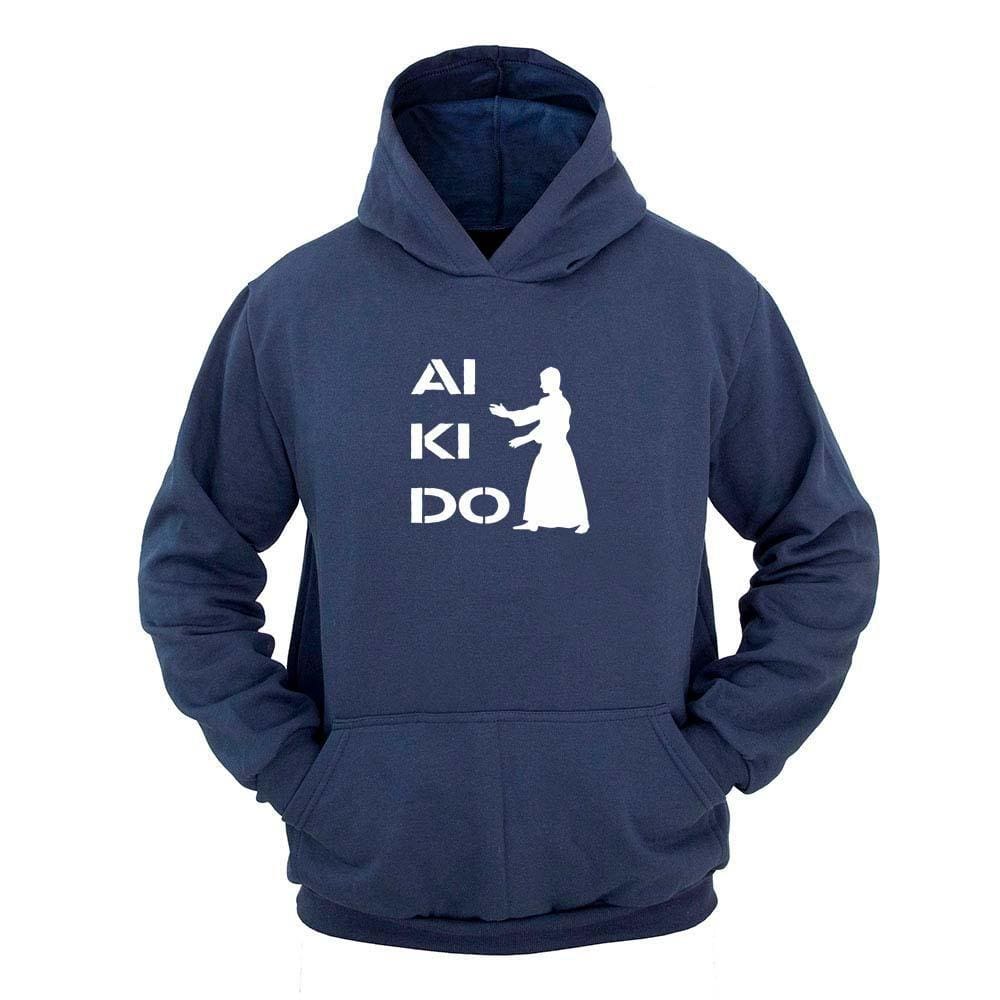 Moletom Masculino Canguru Ragor Estampa Aikidô Capuz