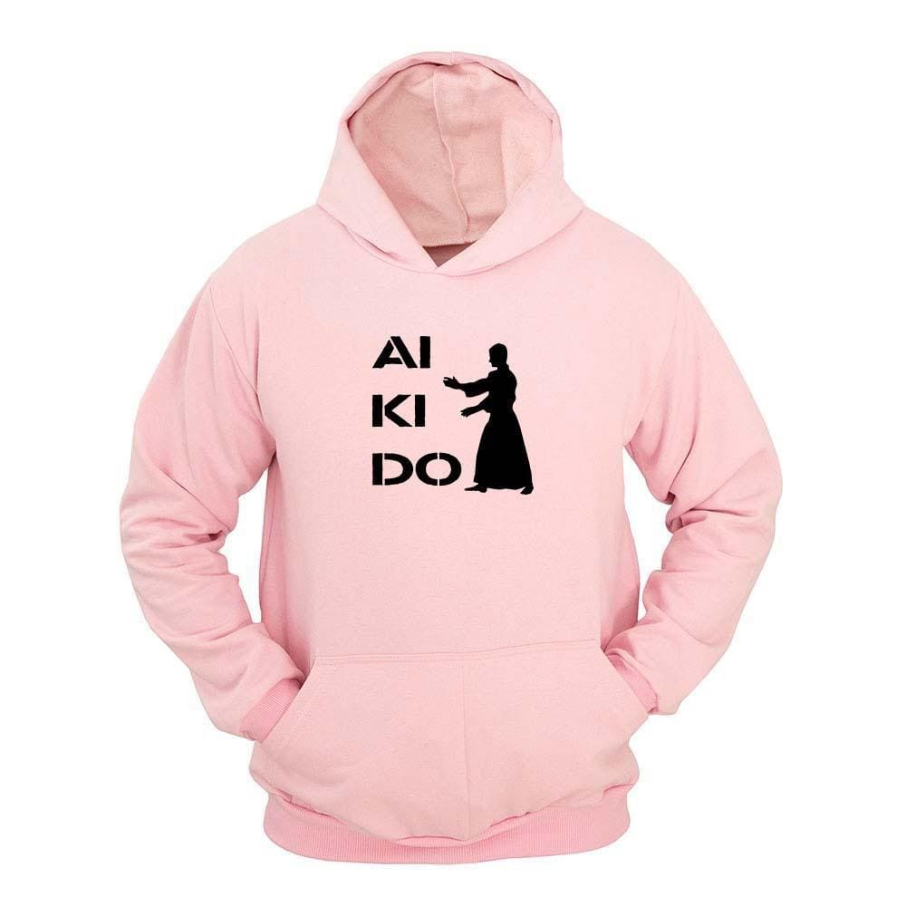Moletom Masculino Canguru Ragor Estampa Aikidô Capuz