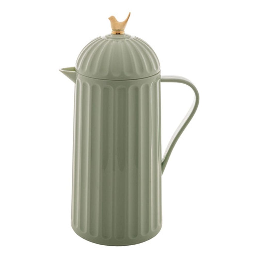 Garrafa Térmica Bird Café Chá Retro Luxo Vintage 1L Menta