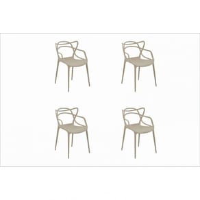 Kit 4 Cadeiras Allegra Rivatti Nude
