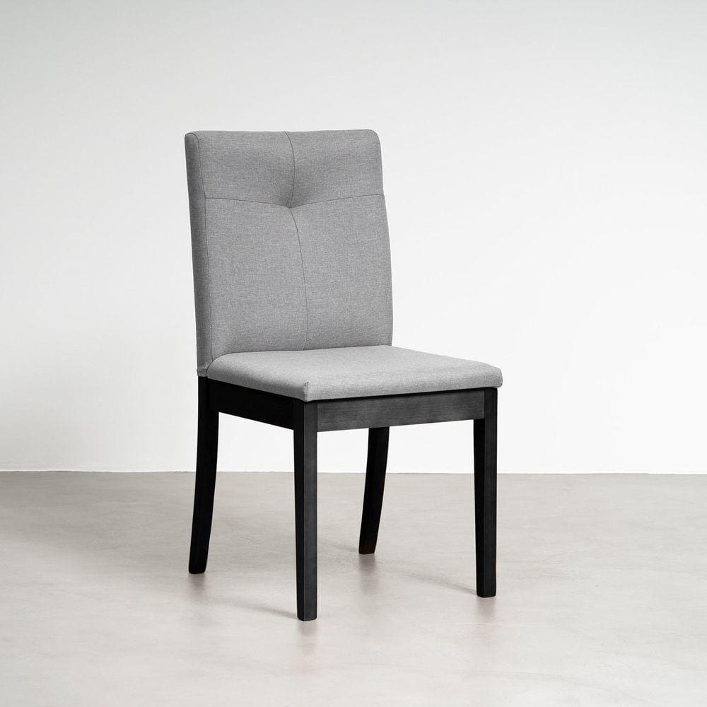 Cadeira Estofada Tiê Maxx CabeCasa MadeiraMadeira Preto/Cinza