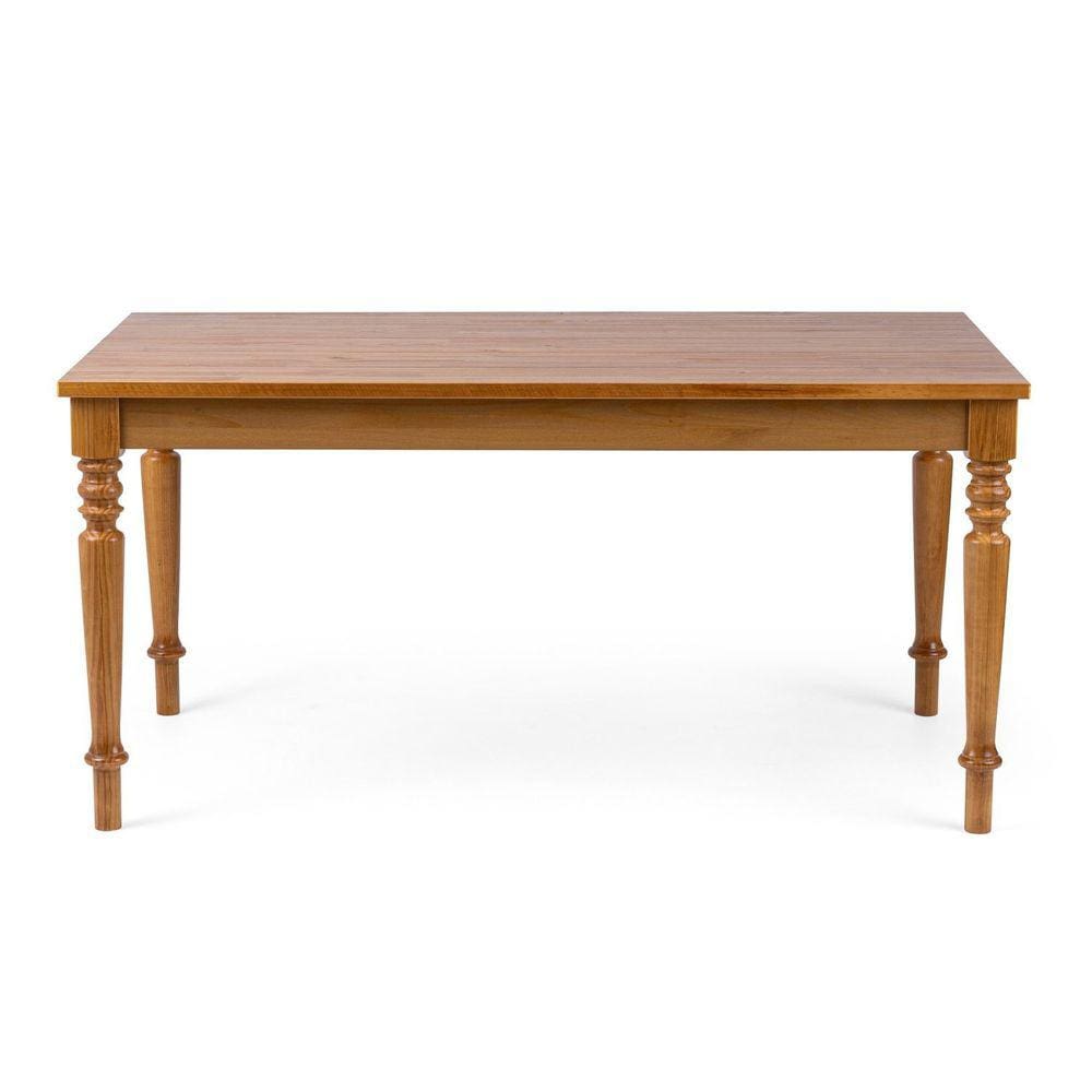 Mesa de Jantar 6 Lugares Madeira Maciça 160cm Amarílis Artemobili Mel