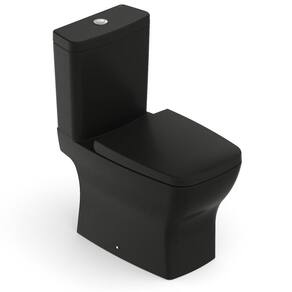 Conjunto Bacia com Caixa Acoplada Assento Termofixo Boss Incepa Matte Black