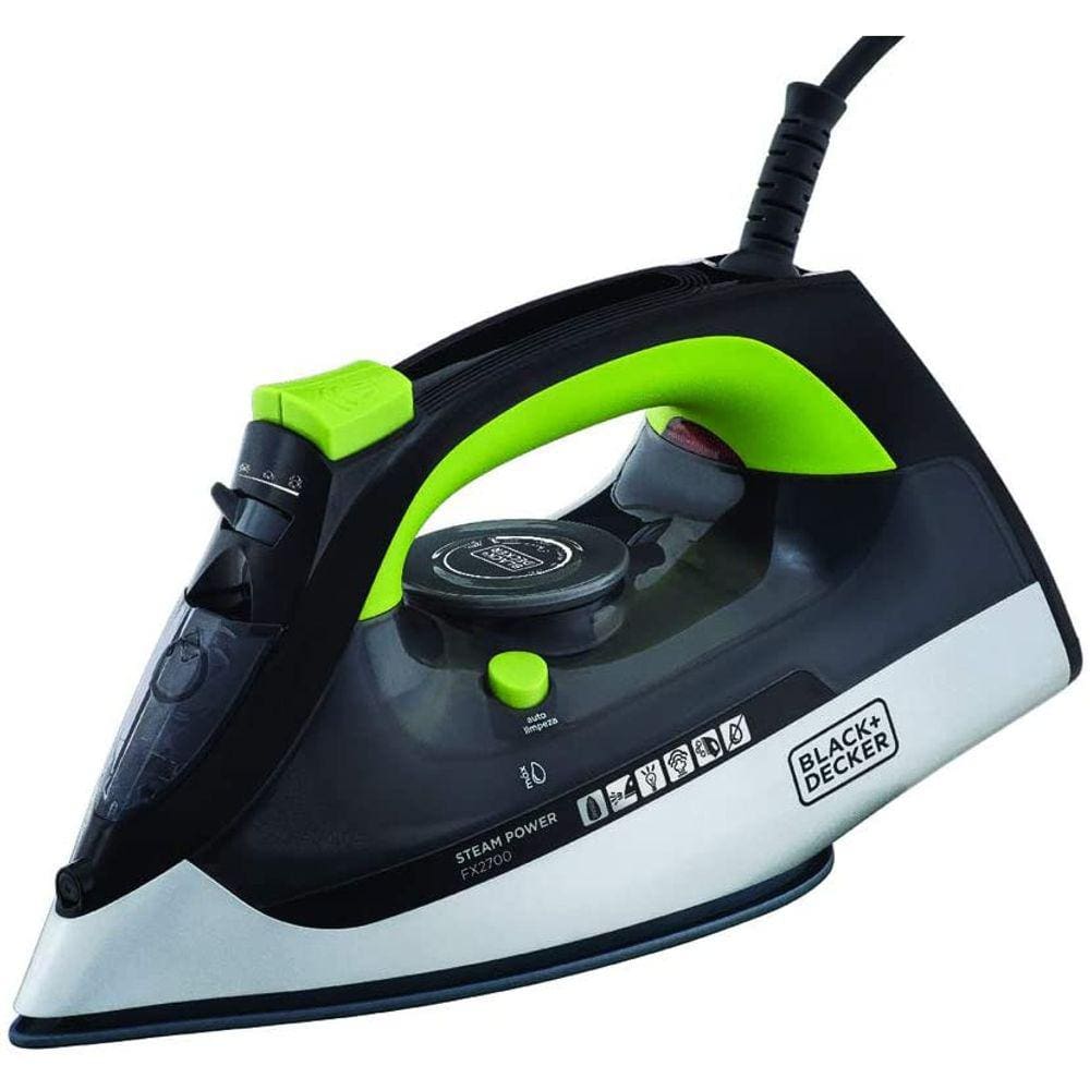 Ferro de Passar Roupa Black+Decker FX2700 a Vapor Antigotejamento