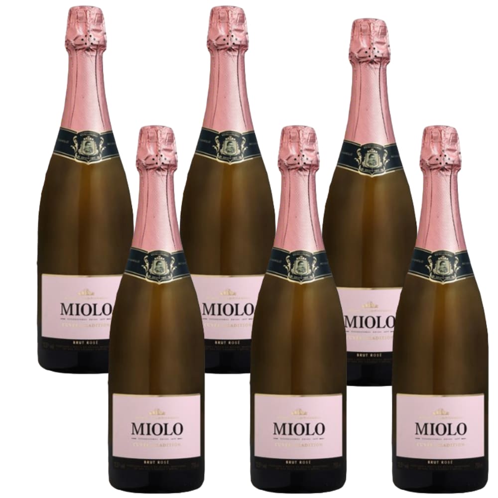 Cx 6 Espumante Miolo Cuvée Brut Rosé 750ml