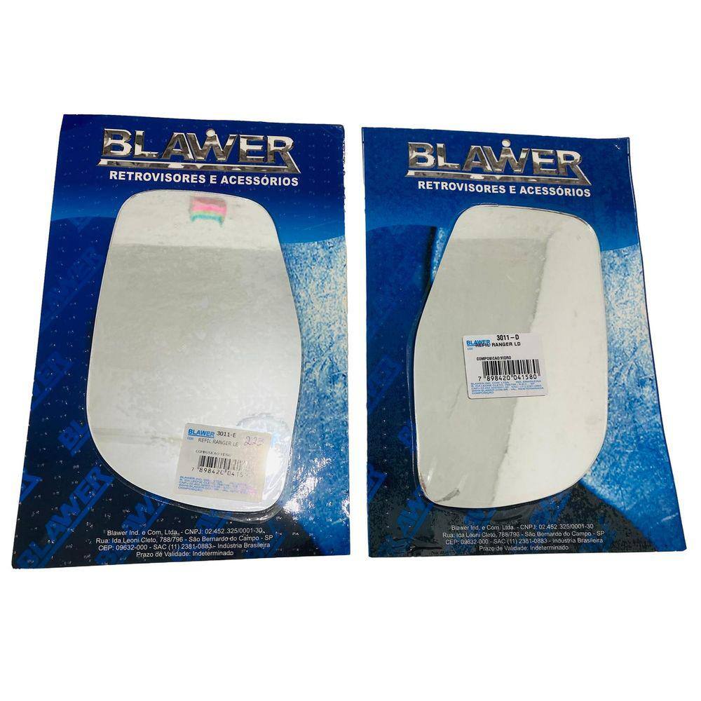 Lente Espelho Retrovisor Ranger 1998 1999 2000 2001 Par