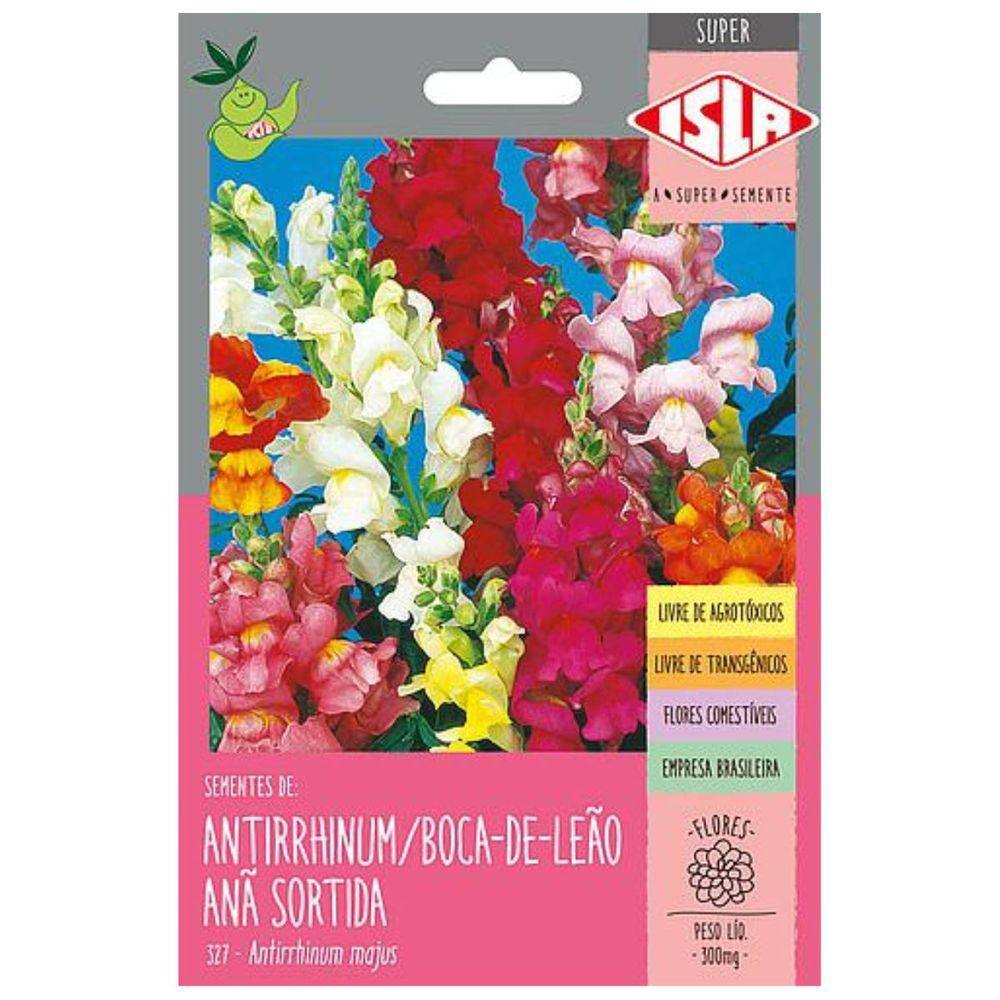 Sementes de Antirrhinum Boca-de-Leão Anã Super ISLA