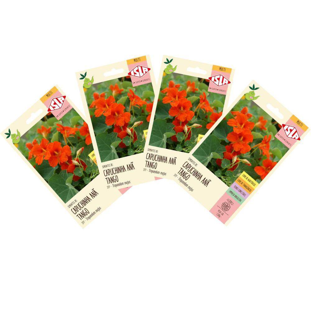 4X Sementes de Capuchinha Anã Tango ISLA