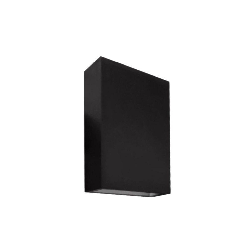 Arandela LED Mince 12,3x8,3x3cm 4W 3000k Bivolt Preta - Germany