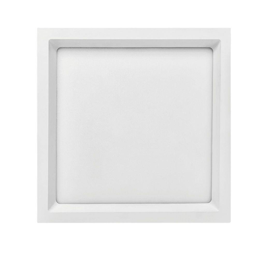 Painel LED DEEP De Embutir Recuado 26,2cm 24W 4000K Bivolt Branco - Stella