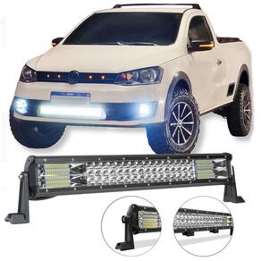 Farol Auxiliar Barra De LED 288W Luz Enfeite Camionete Carro Parachoque