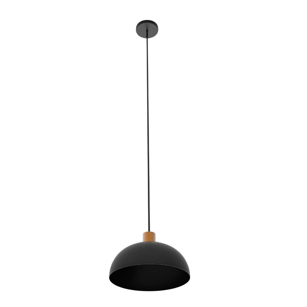 Pendente Safira 26x12cm 1xE27 Preto E Cobre - Lumavi