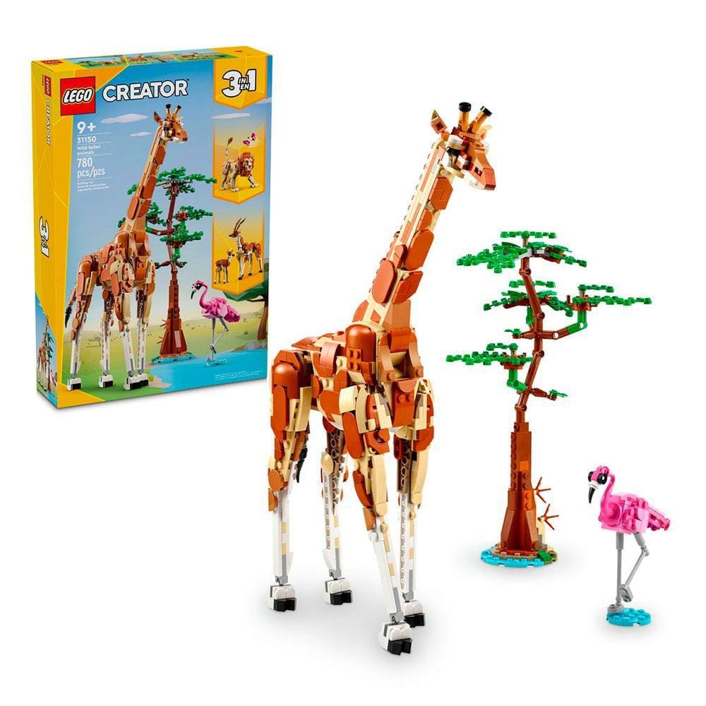 LEGO® Creator Animais Selvagens do Safari; Conjunto 3em1 31150