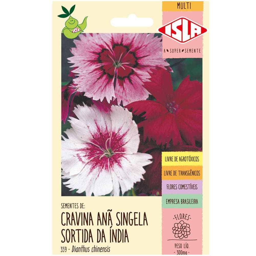 Sementes de Cravina Ana Singela da India ISLA