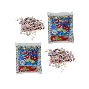50 Pctes de Confete Carnaval 100g Colorido Festas Folia 5kg