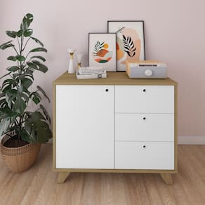 Balcão Artany Lugano - Olmo/Branco 6217