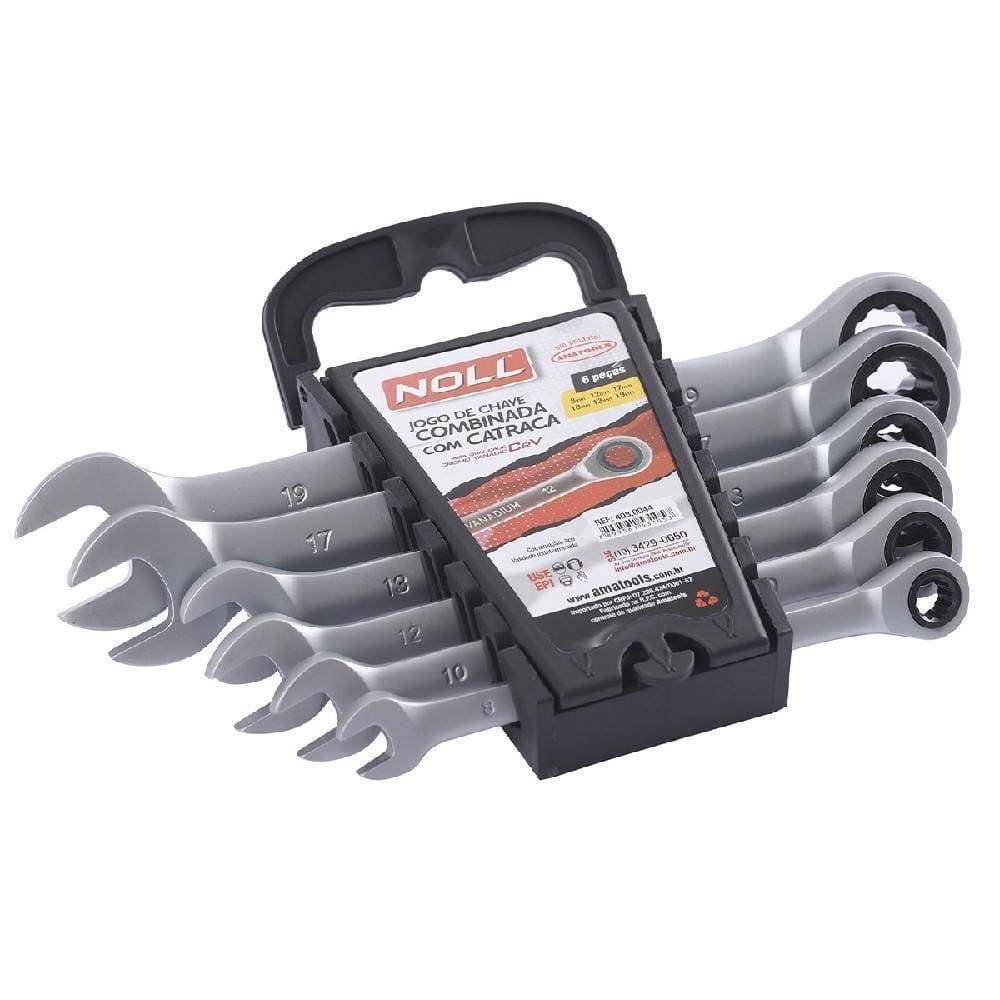 Jogo Chave Combinada Com Catraca 8 A 19 Mm 408,0044 - Noll
