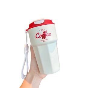 Copo Térmico Antivazamento Com Alça De Inox Coffee 420ML