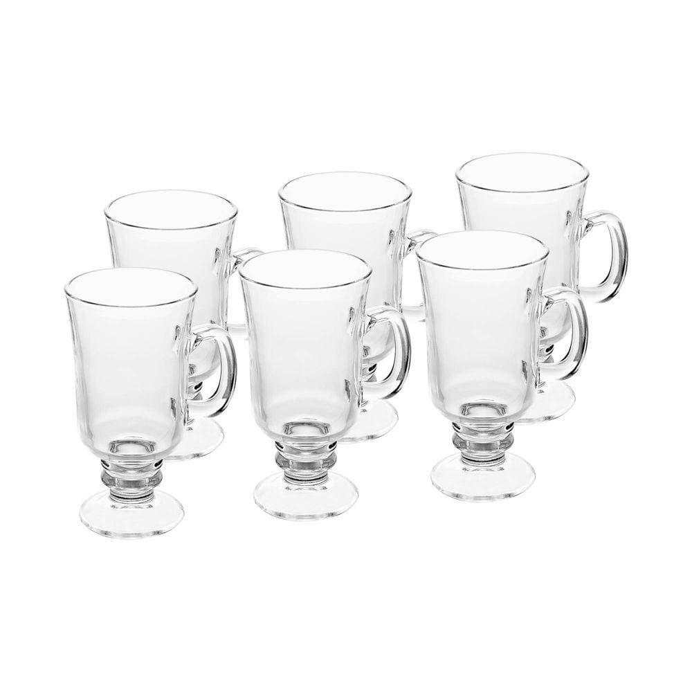 Conjunto 6 Taças de Vidro para Cappuccino 250ml Lyor