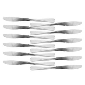 Kit 12 Facas Sobremesa Inox 18Cm Restaurante Bar Buffet