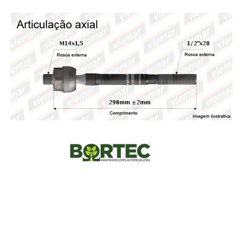 Barra Axial Coureir Fiesta Ka Xs5c3l519aa Ba8017