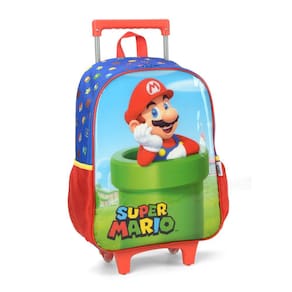 Mochila Escolar Infantil Com Rodinhas Super Mario UP4YOU