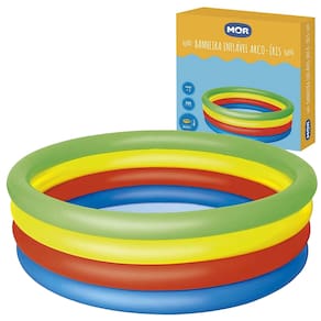 Piscina Inflável Infantil Redonda Arco Íris 550 Litros Mor