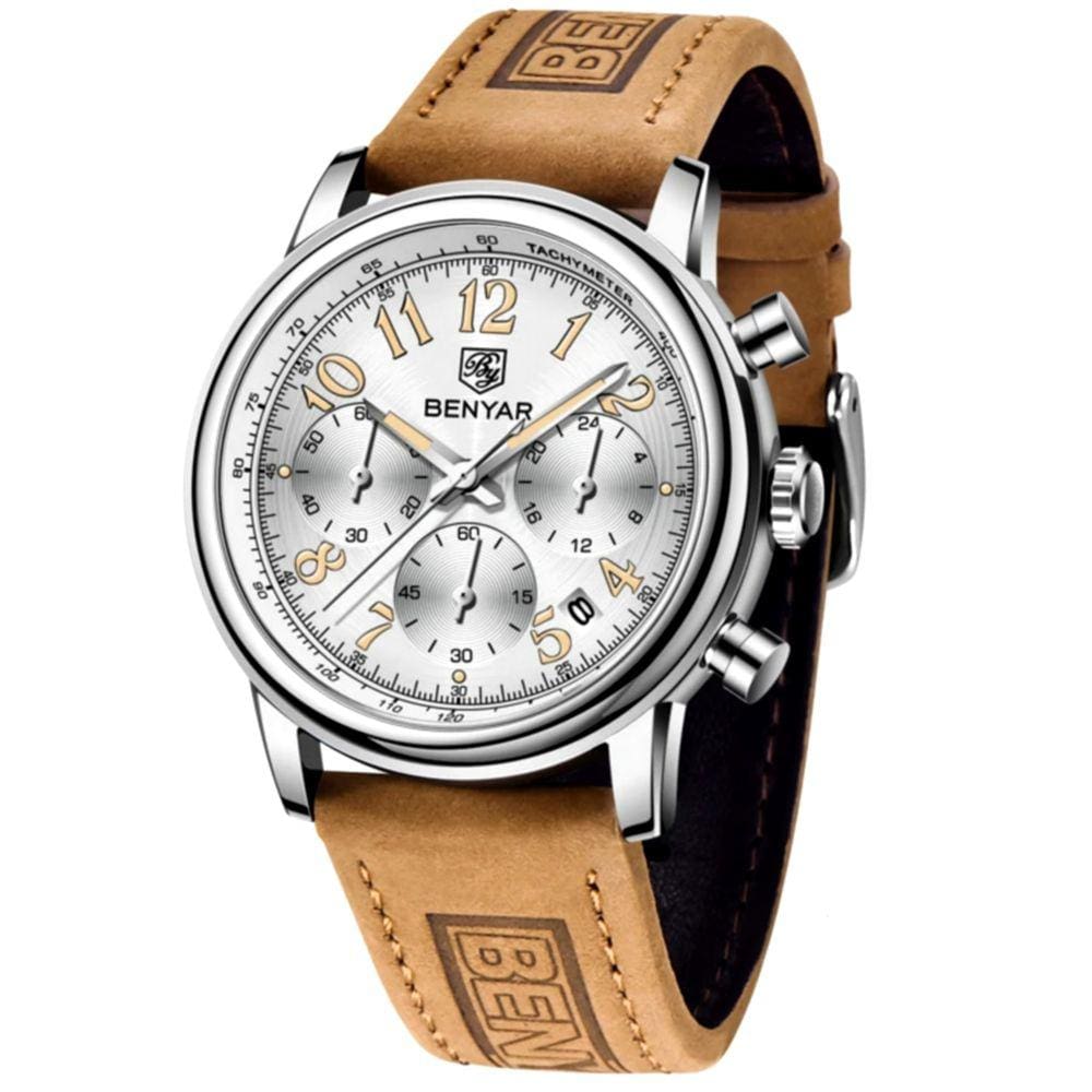 Relógio de Quartzo Masculino Design Esportivo Impermeavel Ponteiros Luminosos