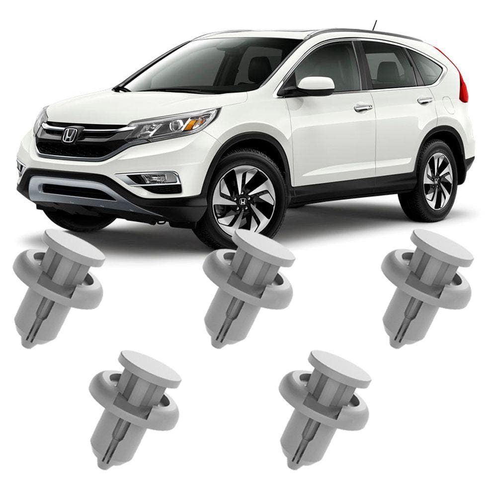 Kit 5 Grampos Presilhas Overbumper Parachoque Dianteiro CRV 2015 2016 2017 2018