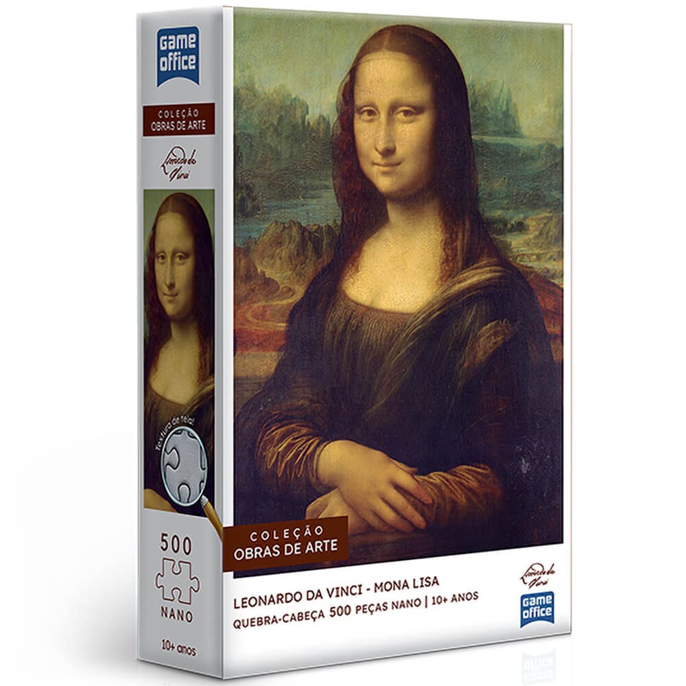 Quebra Cabeca Leonardo Da Vinci Mona Lisa Nano 500 Pecas Toyster