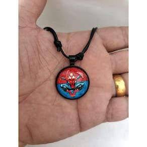 Colar Ajustável Homem Aranha Spider Man Peter Parker
