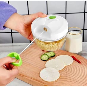 Triturador Cortador Alho E Vegetais: Manual, 500Ml Versátil