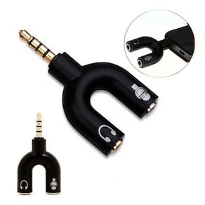 Conector Adaptador Duas Entrada P2 Saida P3