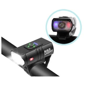 Farol De Bicicleta 6 Modos Recarregável: Luz Toda Situação