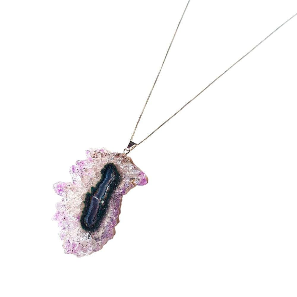 Colar Uryanna - Estalactite De Ametista Uruguaia