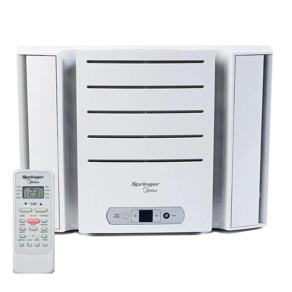 Ar Condicionado Janela Springer Midea 7500 BTU/h Frio Eletrônico QCK078RB - 127 Volts