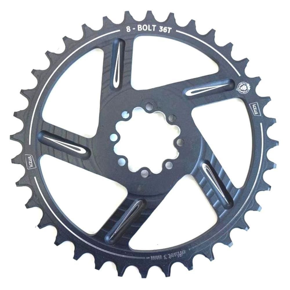 Engrenagem Direct 8 Bolt Coroa Offset 3MM Preta XX / X0