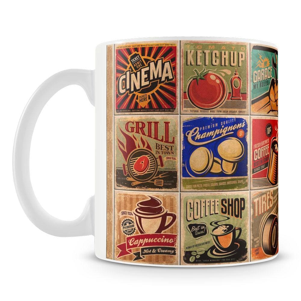 Caneca Estampa Vintage