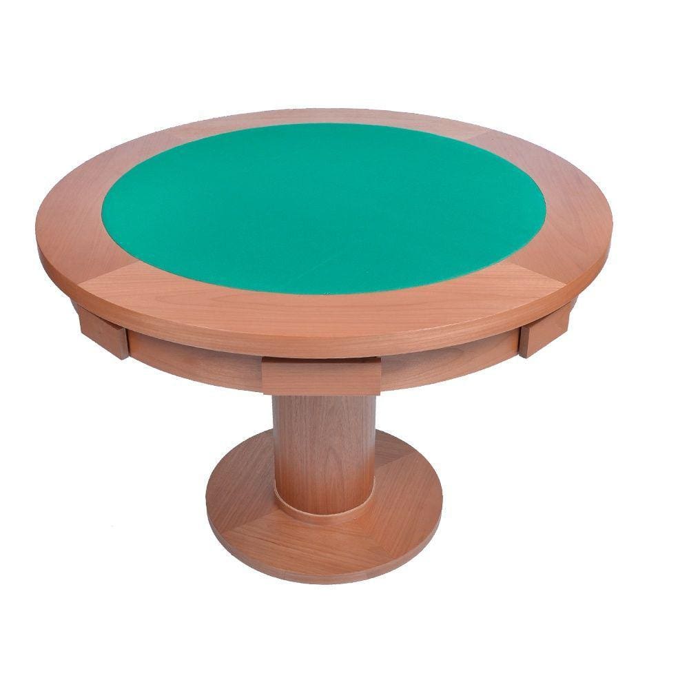 Carteado Redondo com Gavetas e Porta-copos