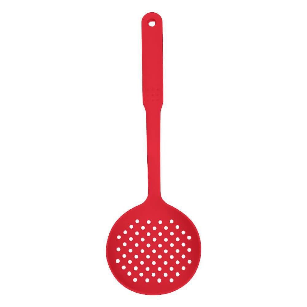 Escumadeira de Nylon Vermelho 33cm - Casambiente