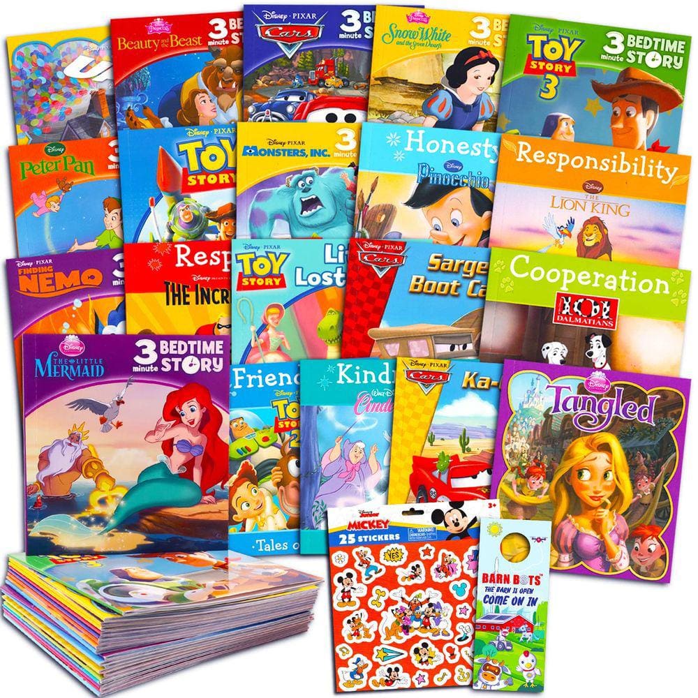 Conjunto de coleção de livros Disney Story para crianças de 3 a 5 a 20 unidades