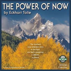 Calendário de parede Amber Lotus The Power of Now 2024