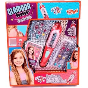 Kit Miçangas Decora Cabelo Infantil Glamour Hair Toyng