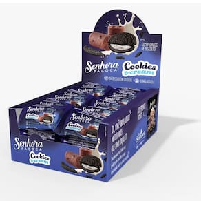 Paçoca Cookies And Cream Da Senhora Display  24 Unidades