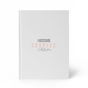 Livro de raspadinha da edição para casais do Adventure Challenge