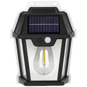Lâmpada Luminária Solar de Parede sem Fio com Sensor Presença