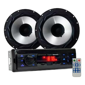 Rádio Roadstar RS2604BR BT/USB/SD/FM/Auxiliar + 2 Alto Falantes 6 Bomber 100w