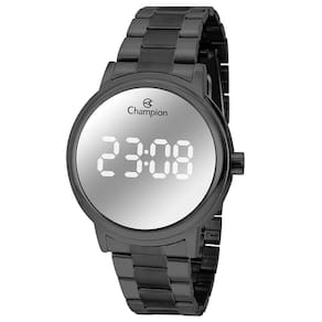 Relógio CHAMPION feminino digital preto espelhado CH40115K