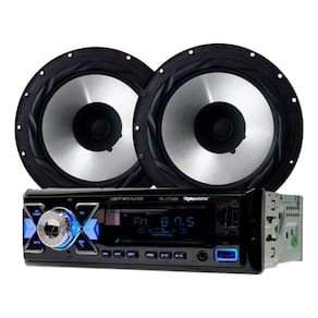 Rádio Roadstar RS2714BR BT/2 USB/SD/FM/Auxiliar + 2 Alto Falantes 6 Bomber 100w