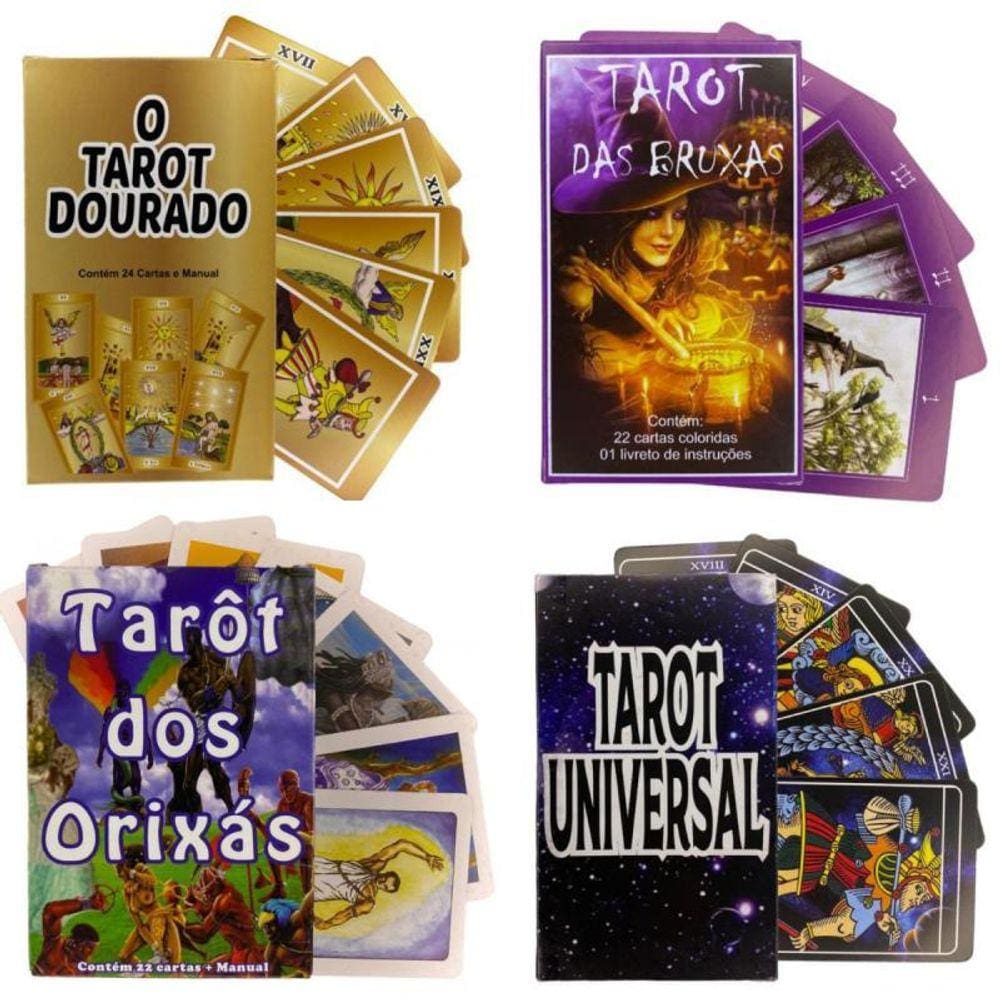 Baralho Tarot Oráculo Deck Jogo De Cartas Grande - Selecione